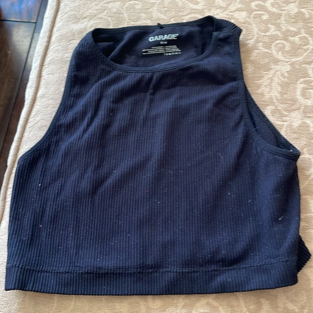 Garbage black tank top size medium